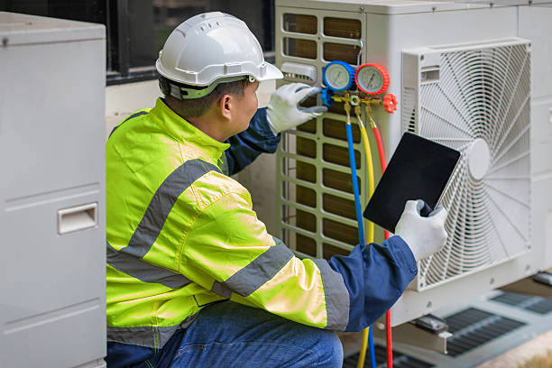 Professional Hvac technician working in Westville, NJ